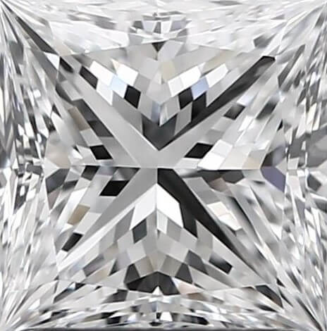 Un diamant princesse de 1,40 carats, de couleur D et de pureté Flawless