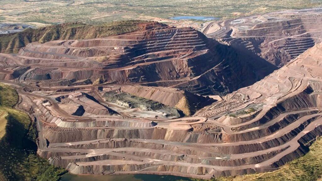 La mine d'argyle en Australie