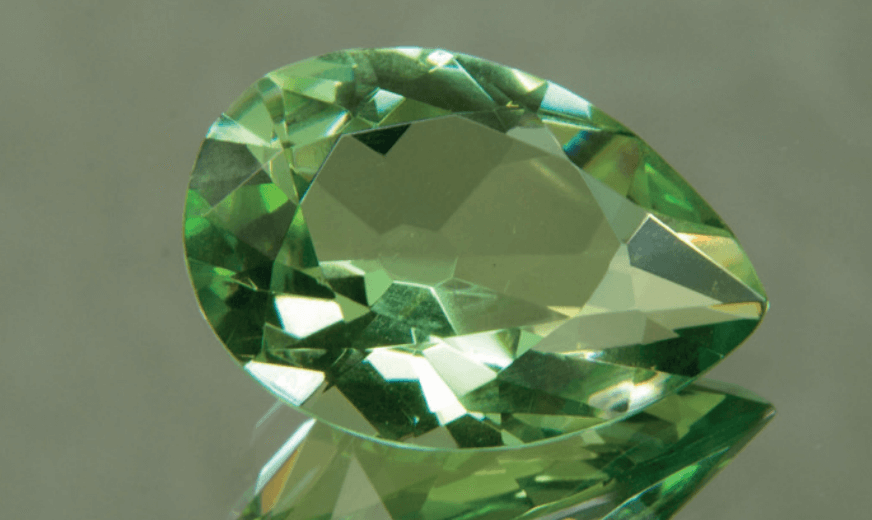 Un diamant vert irradié