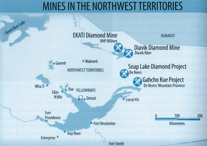 Mines au Canada (Source : From mine to mistress)