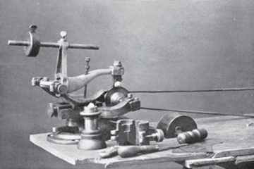 Machine de sciage début 1900