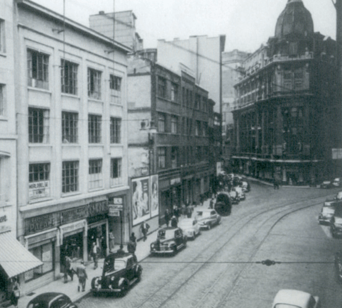 La Vrije Diamanthandel Bourse à Anvers dans les années 1950